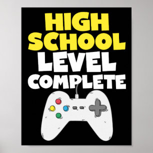 Poster Jogo de Vídeo de Graduação Completa no Nível d