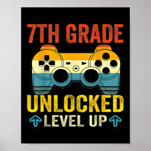 Poster Jogo De Vídeo De Nível Superior Desbloqueado De 7
