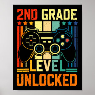Poster Jogo De Vídeo Desbloqueado De Nível De segundo Vol