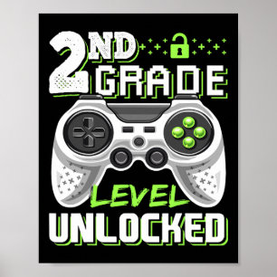 Poster Jogo De Vídeo Desbloqueado De Nível De segundo Vol