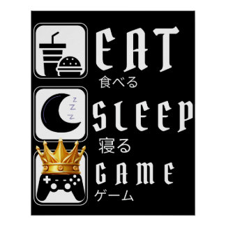 Pôster jogo de vídeo do game come sleep