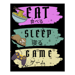 Pôster jogo de vídeo do game come sleep