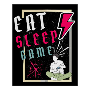 Pôster jogo de vídeo do game come sleep