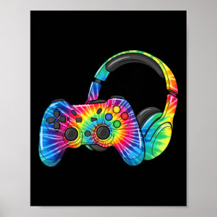 Poster Jogo de Videos games de controladora de headset pa