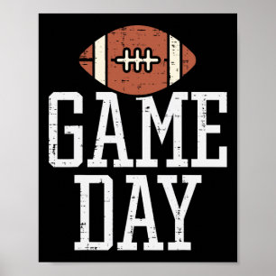 Poster Jogo Dia do Jogador de Futebol Americano Treinador