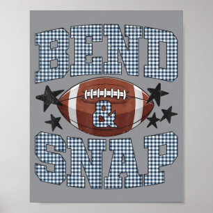 Poster Jogo Divertido Dia de Touchdown Temporada Fofa Dob