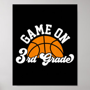Poster Jogo Divertido No 3º Ano De Basquete No 1º Dia Da