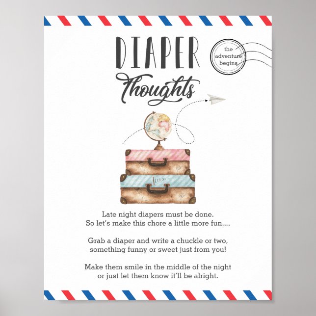 Poster Jogo do Chá de fraldas de Pensamentos Noturnos Atr (Frente)