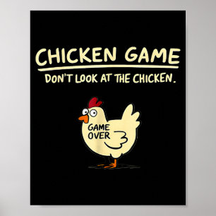 Poster Jogo do Frango Não Olhe para o Frango Frango Engra