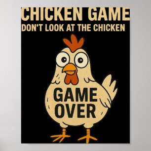 Poster Jogo do Frango Não Olhe para o Jogo do Frango Fim