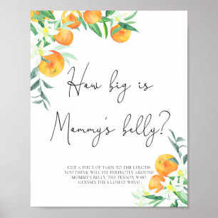 Poster Jogo do tamanho da barriga da mamãe cutie