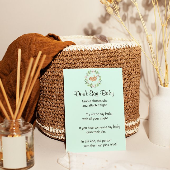 Poster Jogo "Don't Say Baby", Verdinho (Criador carregado)