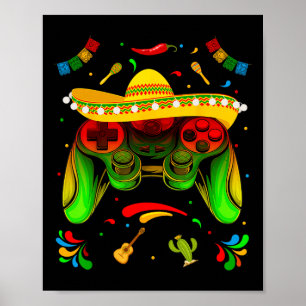 Poster Jogo eletrônico Cinco De Mayo Meninos Crianças Vam