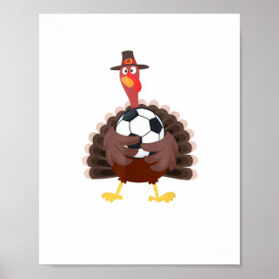 Poster Jogo Engraçado Bonito Ação de Graças à Turquia