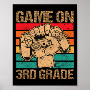Poster Jogo Engraçado Na Vintage De 3º Grau Volta Para Sc