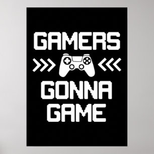 Poster Jogo Gamers Vai - Jogo Engraçado, Jogos