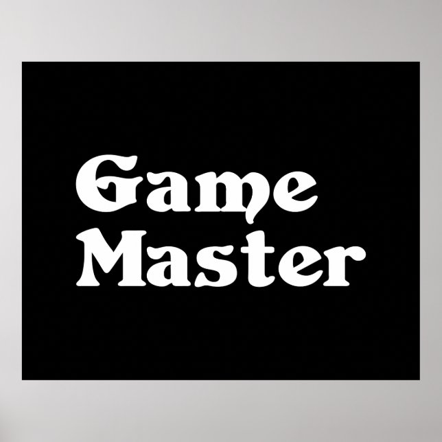 Poster Jogo mestre (Frente)