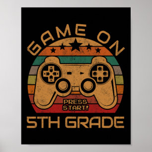 Poster Jogo no 1º Dia do Jogo na Grau 5 Gamer de volta ao