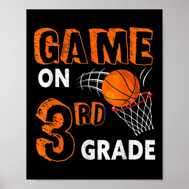 Poster Jogo No 3º Ano De Basquete De Volta Ao Ensino (Frente)