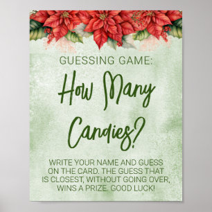 Poster Jogo para Chá de Bebê Neutro com Poinsettia de Nat
