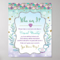 Jogo Quem sou eu da Festa de Noivado da Sereia Jog