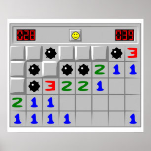Poster Jogo Retroativo do Minesweeper Windows XP