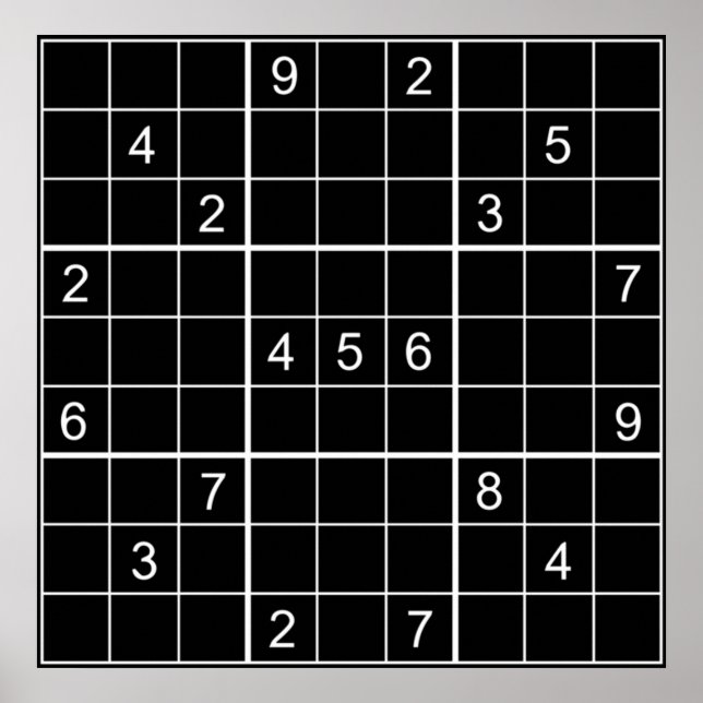 Poster Jogo Sudoku (Frente)