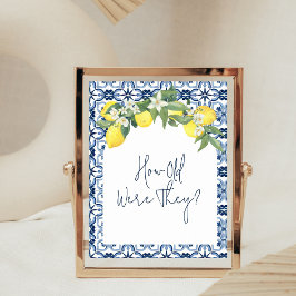 Poster Jogos de Chá de panela Lemon Positano