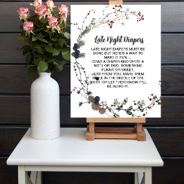Poster Jogos de Fralda noturna tardia winterberry rusboho
