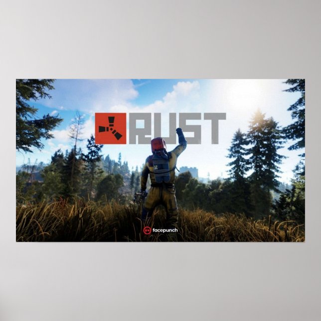 Poster Jogos de Logotipo Fepunch Rust Game (Frente)