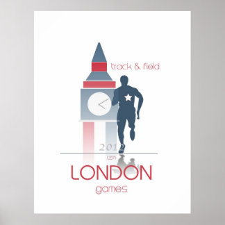 Pôster Jogos de olimpiadas: Track & Field