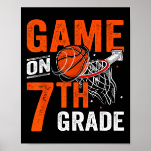 Poster Jogos Divertidos No 7º Ano De Basquete No 1º Dia