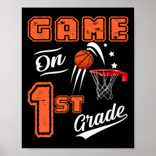 Poster Jogos Divertidos No Primeiro Grau De Bysketbyll No