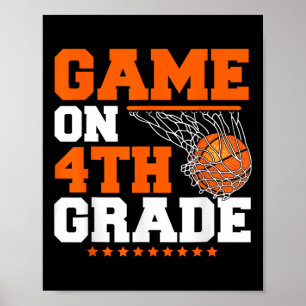 Poster Jogos Divertidos No Quarto Ano De Basquete No Prim