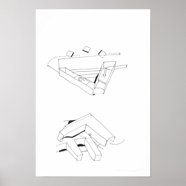 Pôster Jogos do Edifício com Cubos Monogramas VF Desenho  (Frente)