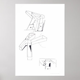 Pôster Jogos do Edifício K Monograma Desenho 19 C