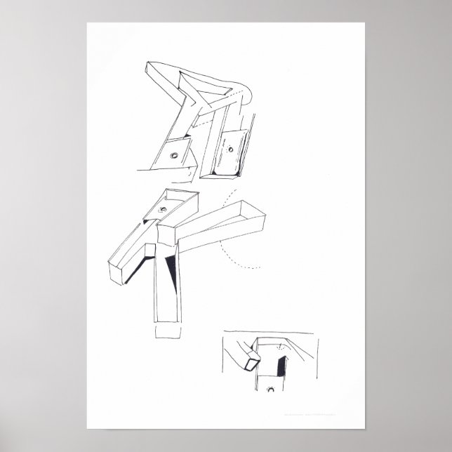 Pôster Jogos do Edifício K Monograma Desenho 19 C (Frente)