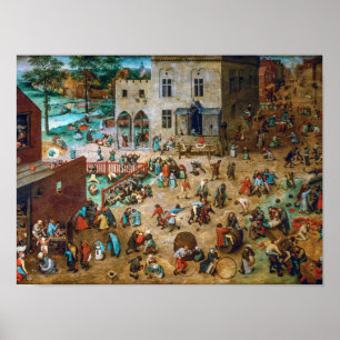 Poster Jogos Infantis   Pieter Bruegel, o Velho  