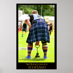 Pôster jogos scotland das montanhas