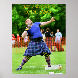 Pôster jogos scotland das montanhas