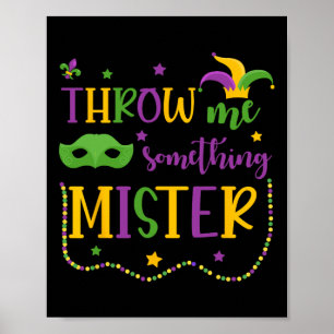 Poster Jogue-me algo, Sr. Máscara de Carnaval Mardi Gras