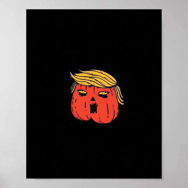 Poster Jogue-O Como Um Pumpkin Trumpkin No Halloween El (Frente)