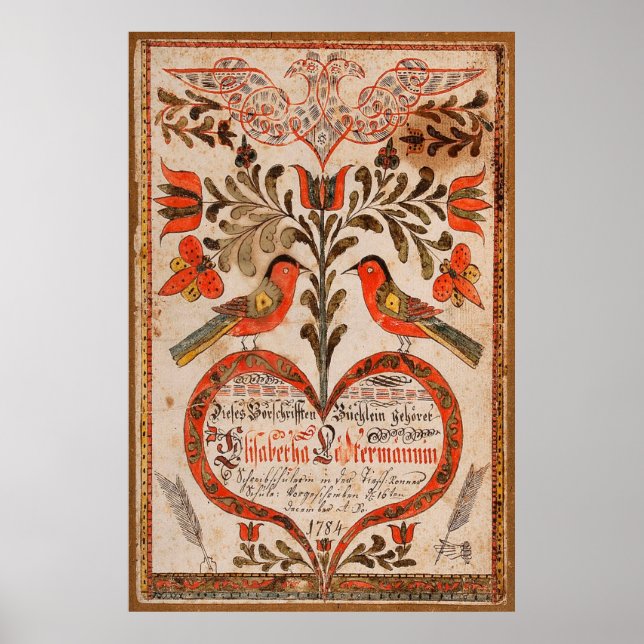 Poster Johann Adam Eyer /Cobrir para um Livro / (Frente)