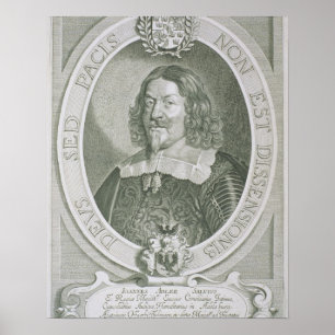 Pôster Johann Adler Salvius (1590-1652) 'dos retratos d