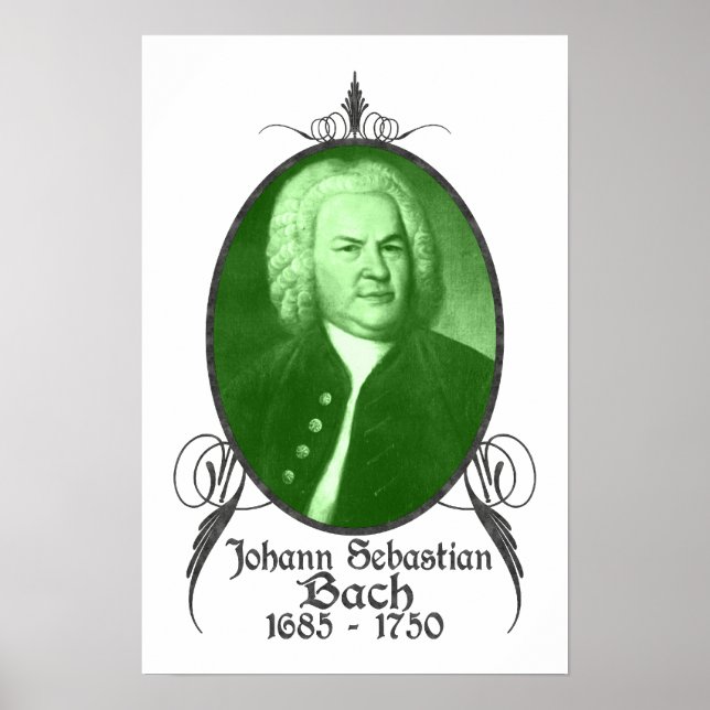 Pôster Johann Sebastian Bach (Frente)