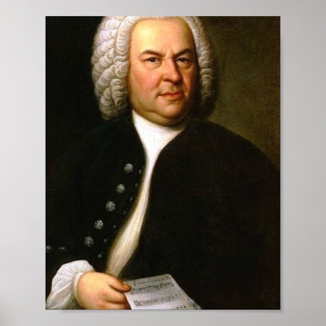 Poster Johann Sebastian Bach (Frente)