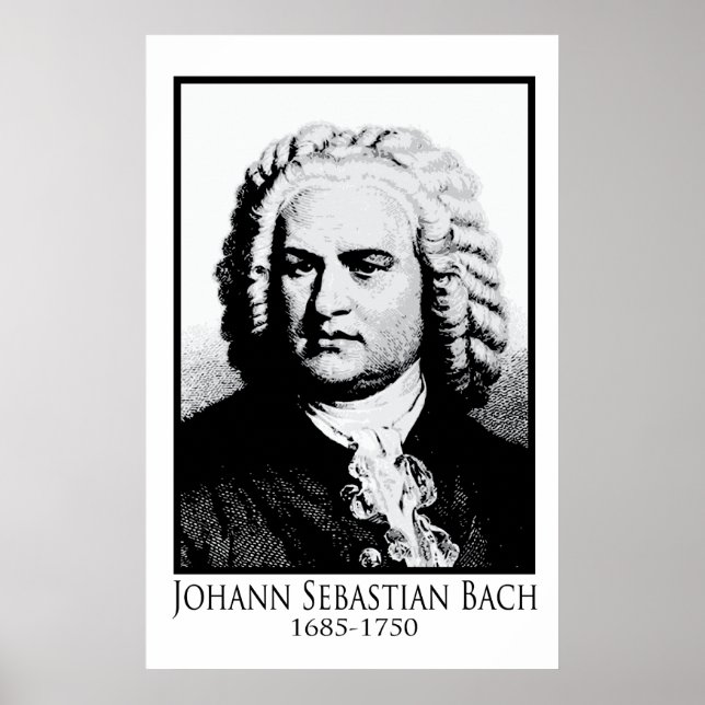 Poster Johann Sebastian Bach (Frente)