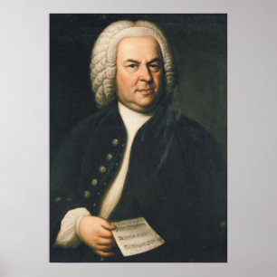 Poster Johann Sebastian Bach - Compositor