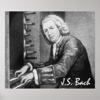 Poster Johann Sebastian Bach Fine Art