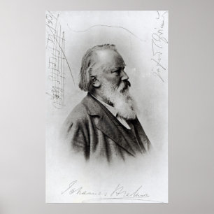 Pôster Johannes Brahms